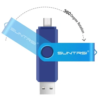 USB флешка Suntrsi Micro-USB 32Gb Blue