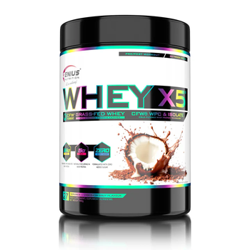 Протеїн сироватковий Genius Nutrition Whey-X5, 900 г., Шоколад Кокос