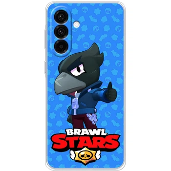 Силиконовый Чехол с Картинкой для Samsung Galaxy A17 (A176) Принт (Бравл Старс Ворон, Brawl Stars Crow) (66699-ysm016)