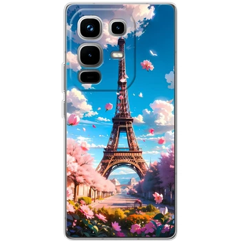 Силіконовий Чохол з Картинкою для Infinix Note 50 Pro Plus Принт (Париж, Ейфелева Вежа) (66674-ysm035)