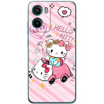 Силіконовий Чохол з Картинкою для Motorola G06 Принт (Хелло Кітті, Hello Kitty) (69693-ysm032)