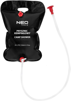 Prysznic kempingowy NEO Tools 20 l czarny (63-164) (5907558499506)