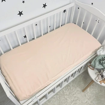 Простирадло на резинці дитяче Bimbo 120 х 60 см (28590) Бежевий