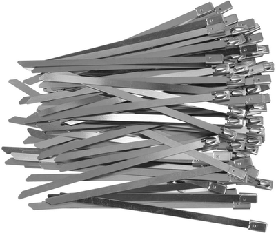 Opaska zaciskowa YATO taśma 4.6 x 300 mm ze stali nierdzewnej 100 szt. (YT-70563)