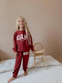 Спортивный костюм двойка GAP 104-110 бордовый
