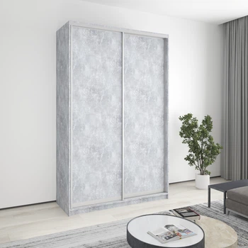 Шафа-купе дводверна MebelStar Комбо AL 2ДСП 150x45x240 см Бетон (MBS-4056)