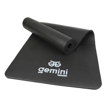 Килимок для туризму та фітнесу NBR Gemini Sport NBRY-10BK 183см 61см 1см Чорний