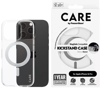 Панель Panzer Glass Feature Case MagSafe для Apple iPhone 16 Pro Transparent (PG_1326)