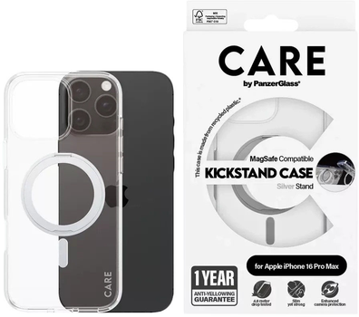Панель Panzer Glass Feature Case MagSafe для Apple iPhone 16 Pro Max Transparent (PG_1328)