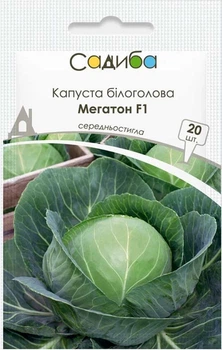 Насіння Капуста білоголова Мегатон F1 20 шт Садиба