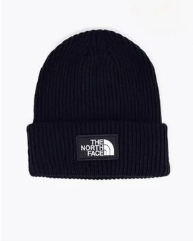 Шапка The North Face чёрная, One Size (универсальный размер).