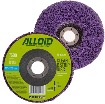 Круг зачистной "коралл" Alloid 125 х 22.2 мм Фиолетовый (SD-125222)