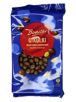 Печиво драже Bonitki OKulki молочний шоколад 260 г