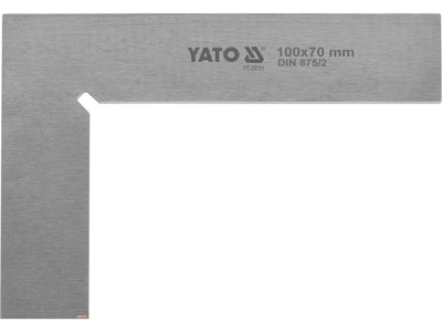 Кутник слюсарний YATO 100 x 70 мм кл. II (YT-70751)