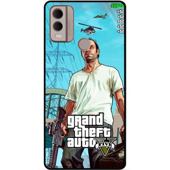 Силиконовый чехол бампер Candy для Nokia G11 Plus с рисунком GTA ГТА
