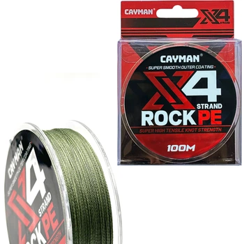 Шнур Cayman (зелений 4-х жильний) 100 м / 0.18 мм (CAYMAN-100-018)