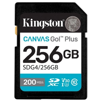 Карта памяти Kingston SD 256GB C10 UHS-I U3 V30 R200/W160MB/s
