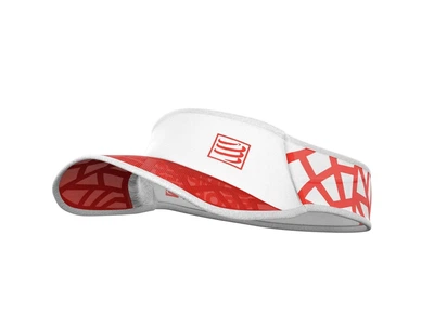 Кепка-козырек Compressport Spiderweb Visor Ultralight, Red/White