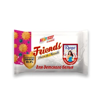 Хозяйственное твердое мыло FRIENDS для детского белья 125 г