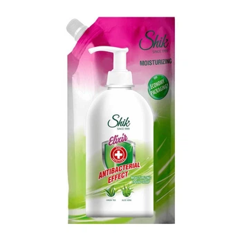 Антибактеріальне рідке мило SHIK Elixir Алое і зелений чай 500 мл (дой-пак)