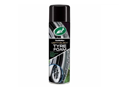 Очищувач чорніння гуми спрей Turtle Wax Hybrid Solutions Wet-n-Black 53180 500ml пінний