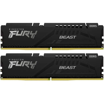 Модуль памяти Kingston Fury Beast Black DDR5-6000 16GB (2x8GB) (KF560C30BBEK2-16)