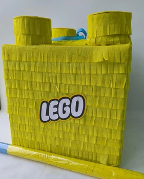 Пиньята Сказочный мир Лего Lego жолтый 30*30*30