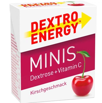 Декстроза цукерки з виноградним цукром і вишнею DEXTRO ENERGY Traubenzucker Minis Kirsche 50 г