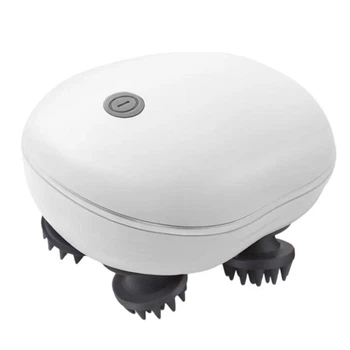 Электрический вибромассажер для кожи головы и тела Red Light Therapy Antistress Relax Head & Body Massage White