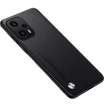 Кожаный чехол - накладка CODE Tactile Experience для Xiaomi Poco F5 / Redmi Note 12 Turbo black - Refurbished