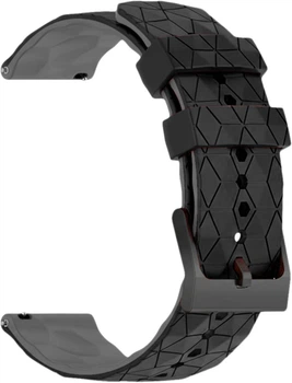 Силіконовий Ремінець Lunor (20 мм) Black Grey (39564-53)