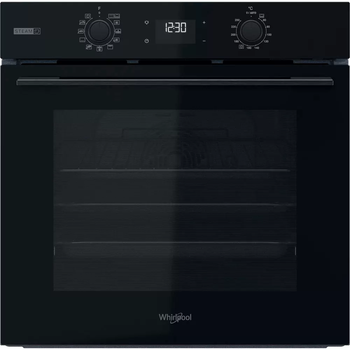 Духова шафа Whirlpool електрична, 71л, A+, дисплей, конвекція, телескопічні напрямні, пара, чорний (OMSK58CU1SB)