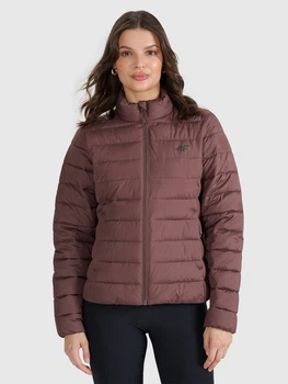 Куртка зимова коротка жіноча 4F 4FWAW25TDJAF665-80S XS Коричнева (5905700777465)