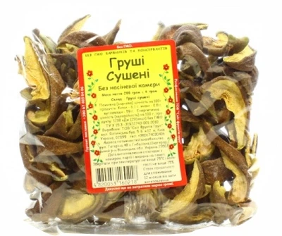 Груши Мир Фруктов без семенной камеры резаные сушеные фасованные 200 г (0.2 кг) (4820053160218)