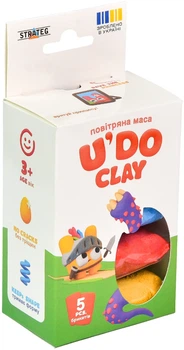 Набір для творчості Strateg UDO Clay Лицар 10 г х 5 шт (ROZ-UDO-30843-3) (2999995998240)