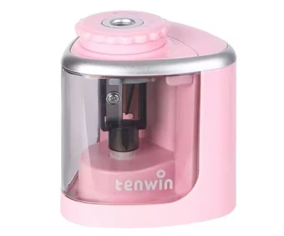 Электрическая точилка для карандашей Tenwin Pink