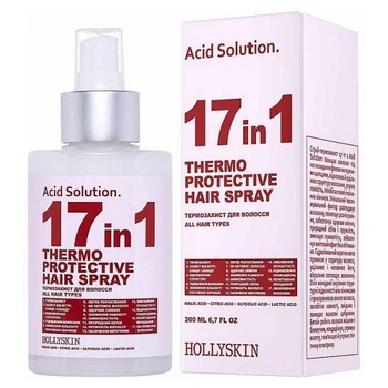 Спрей-термозащита для волос HOLLYSKIN 17 in 1 Acid Solution 200 мл (4823109701137)