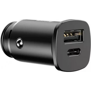 Автомобильное зарядное устройство Baseus Variant (USB & USB Type-C) Black (4.8A) Quick Charge 4.0 c защитой от перегрузки