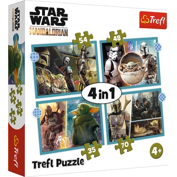 Пазлы Trefl (4в1) Мандалорец/Звездные войны 34397 Разноцветный shop (5900511343977)