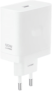 Мережевий зарядний пристрій Realme SuperVOOC USB-A 120 Вт White (6941764432994)