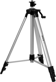 Штатив тринога YATO телескоп 3 секціі кріплення 5/8", з штангою 38 см H= 47-150 см (YT-30477)