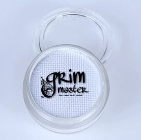 Білий аквагрим для тіла і обличчя, Білий грим GrimMaster, 10 грам