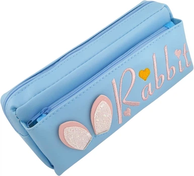 Пенал Centrum 89918 Rabbit голубой 2 отделения 21х8.5х6 см (2000998480790)