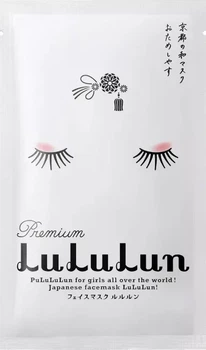 Увлажняющая маска с экстрактом сакэ и бинцукэ LuLuLun Premium Face Mask Kyoto Maiko 1 шт (4582305063387)