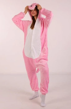 Жіноча кігурумі піжама доросла та підліткова Kigurumi Динозавр Дракон Рожевий XL 175-185 см. (1024)