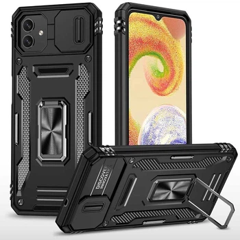 Чехол противоударный Epik Defender Cam Ring Case для Samsung Galaxy A07 Черный / Black