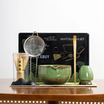 Набор для приготовления чая матча Mavanto 7458 Green 7 предметов в японском стиле