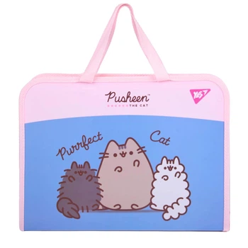 Папка-портфель FC на блискавці з тканинними ручками Pusheen Yes (492317)