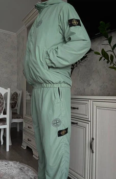 Чоловічий осінній спортивний костюм Stone Island M зелений (SI0017)