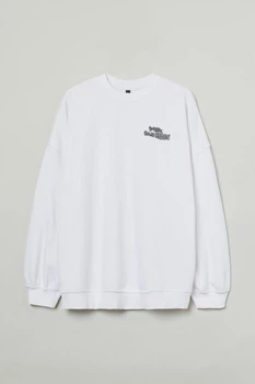 Жіночий світшот H&M 202805-4 L(175/104) Білий (2028050005)